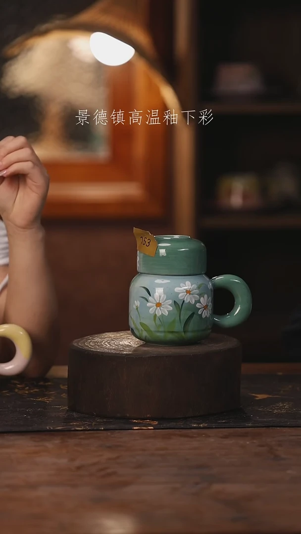 陶瓷景德镇高温釉下手绘陶瓷153