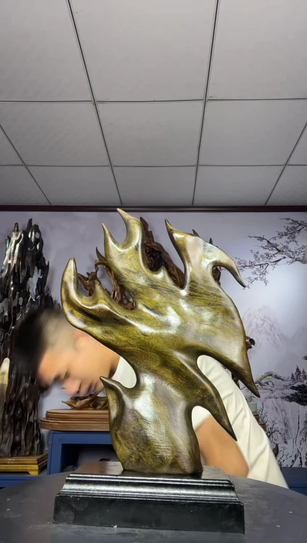 金丝楠木雕款匠****水金丝楠木工艺品摆件