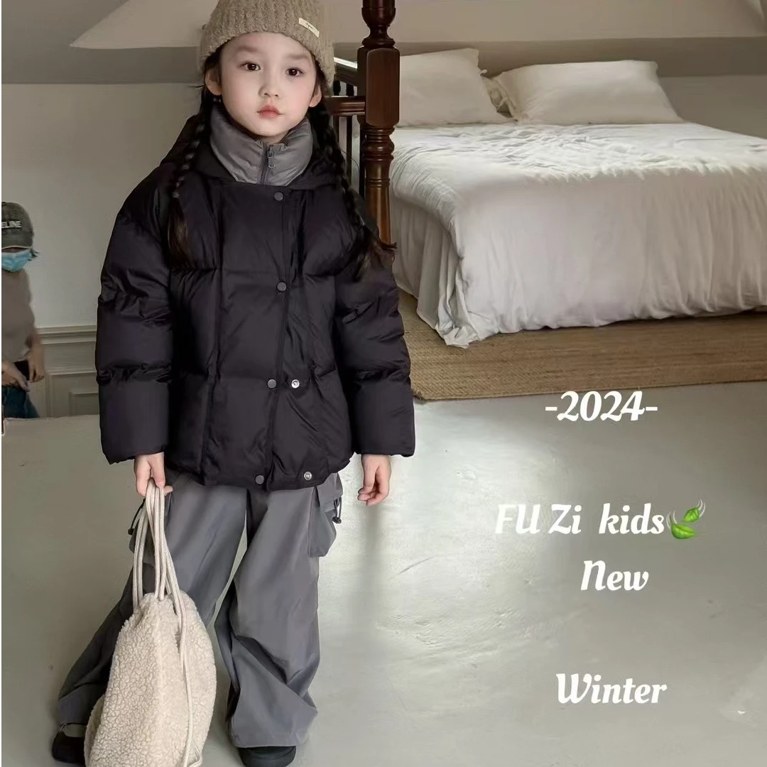 秋冬新款童装羽绒服儿童冬季保暖韩版时尚洋气冬款女童休闲加厚