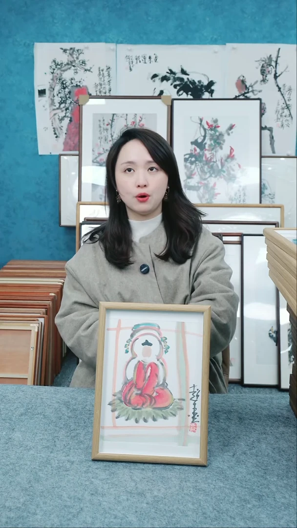 【闪购商品】国画10寸本土老师木质摆台