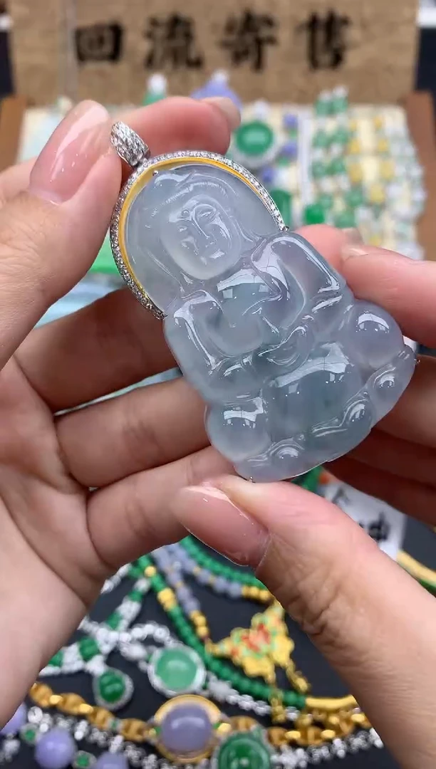 【闪购商品】翡翠颈饰18K金镶嵌335-中国好珍宝