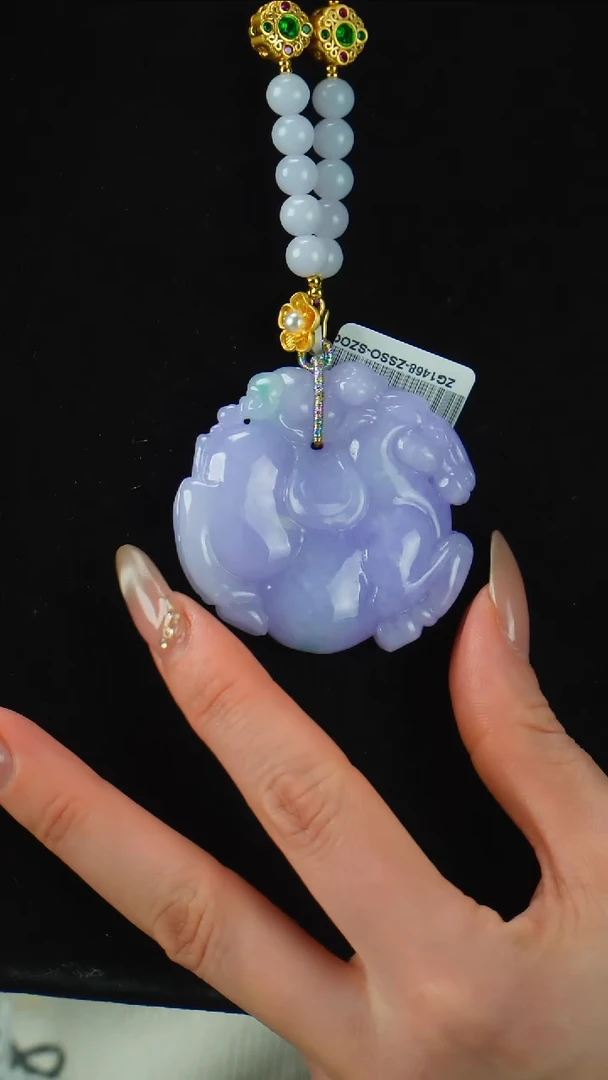 颈饰未镶嵌翡翠马上封侯