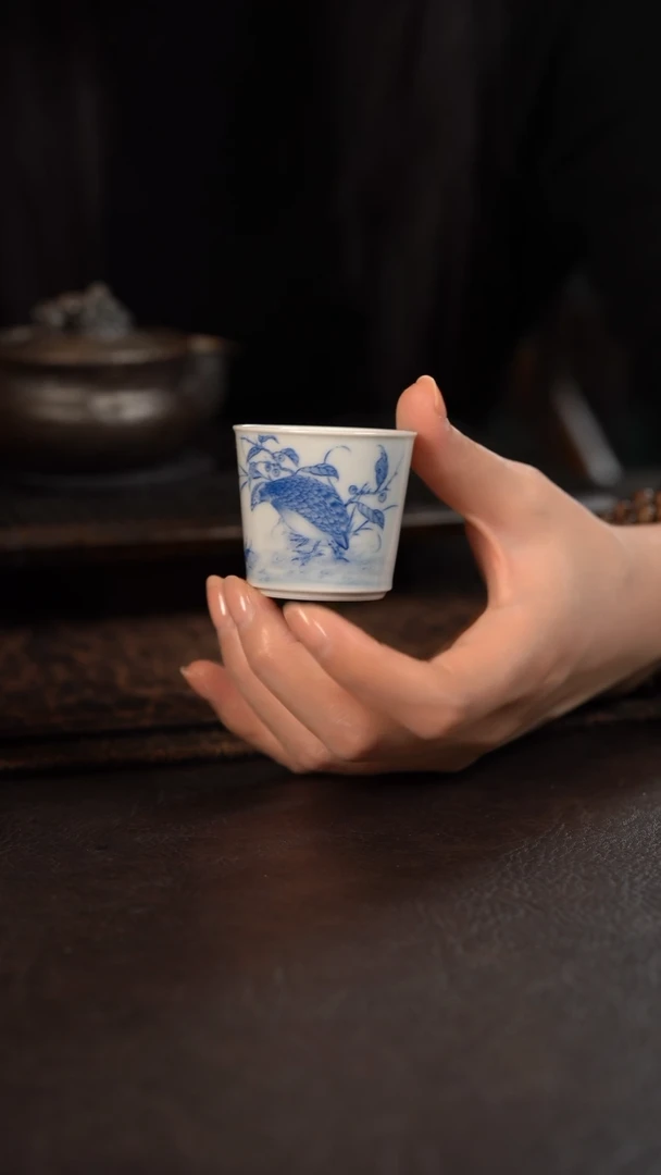 【闪购商品】杯方墨窑平安多利小竹节杯