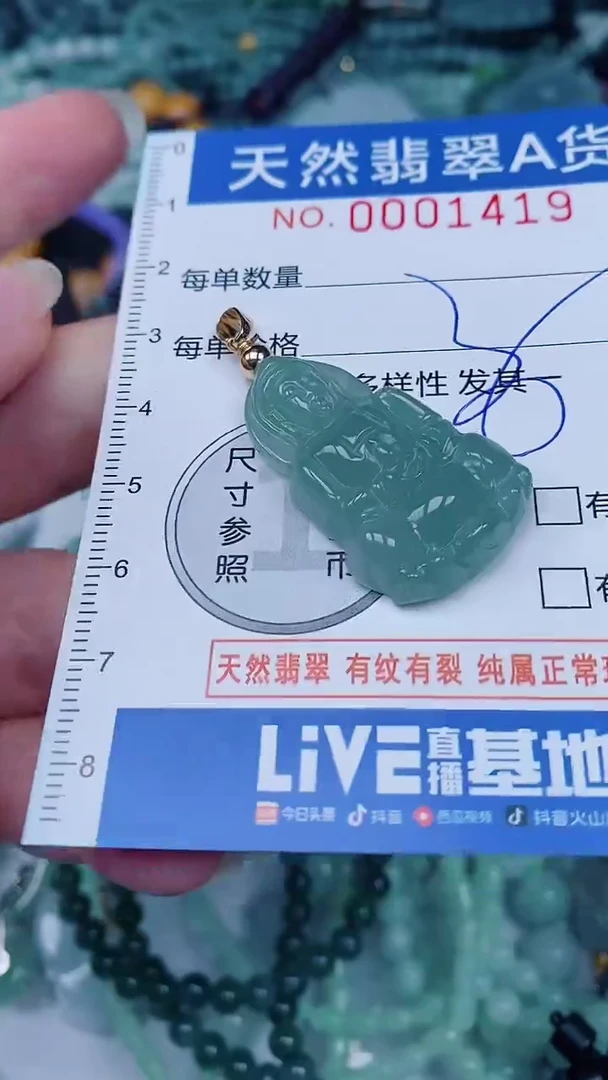 翡翠未镶嵌颈饰00001419