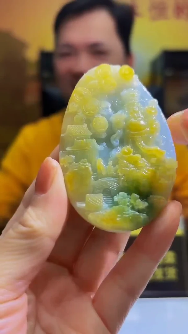 未镶嵌定制翡翠41/0104/YYY/财神