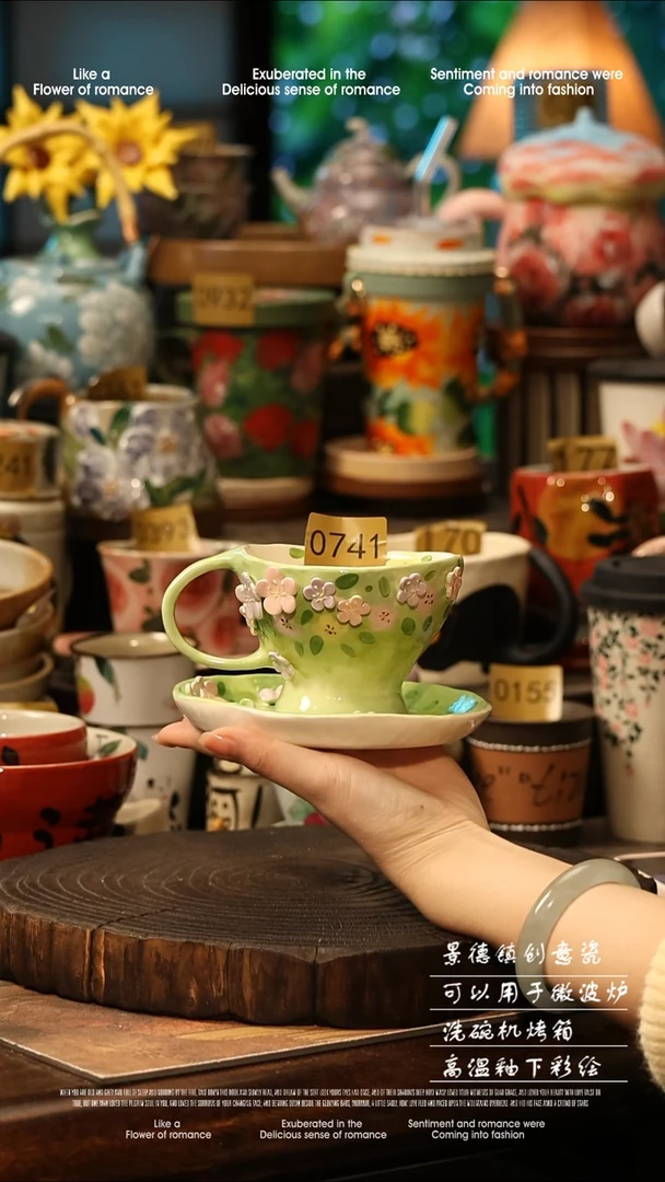 陶瓷景德镇高温釉下彩手工手绘款式@A0741@