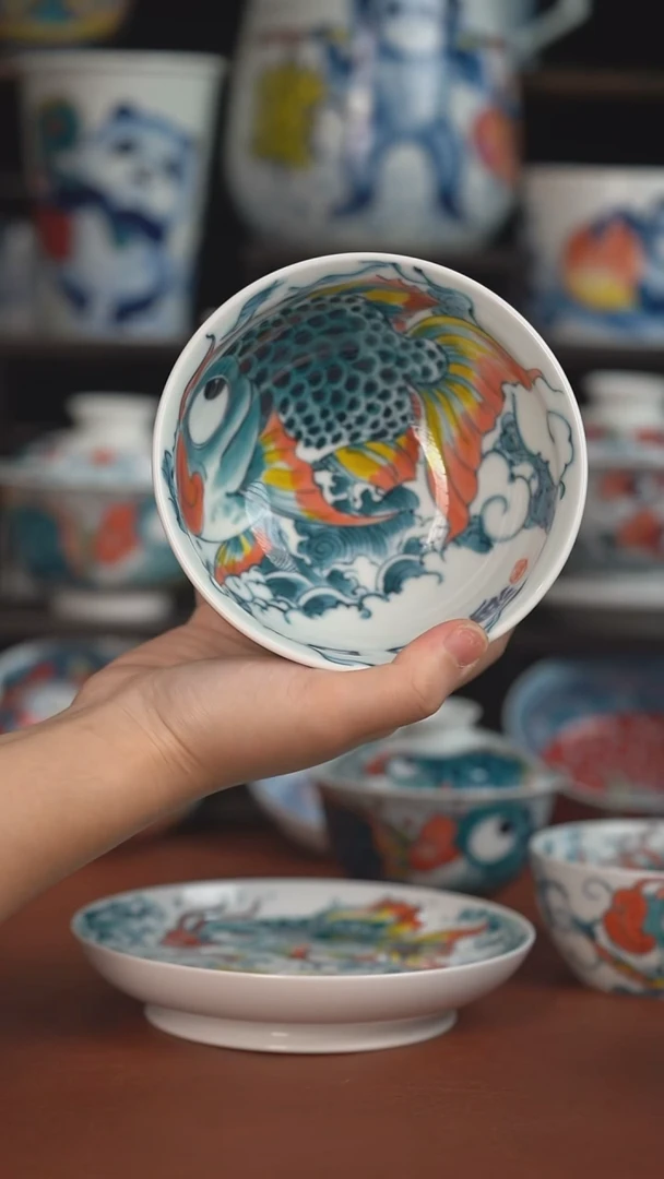 老师作品池鱼点茶碗（宠粉福利 ）