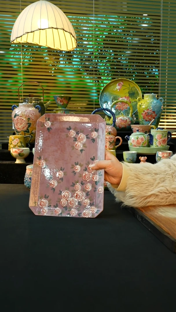 【闪购商品】杯手绘心瓷陶瓷浮力