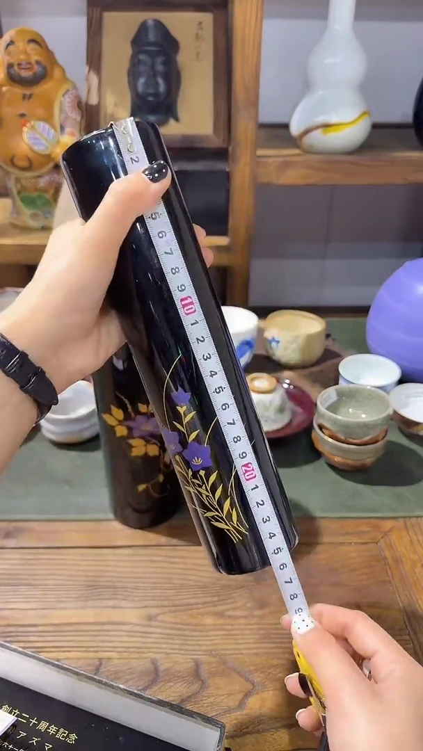 铜内里大漆花瓶小