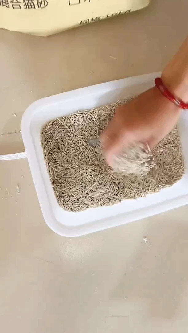 1.8mm纯豆腐原味猫砂20斤牛皮纸
