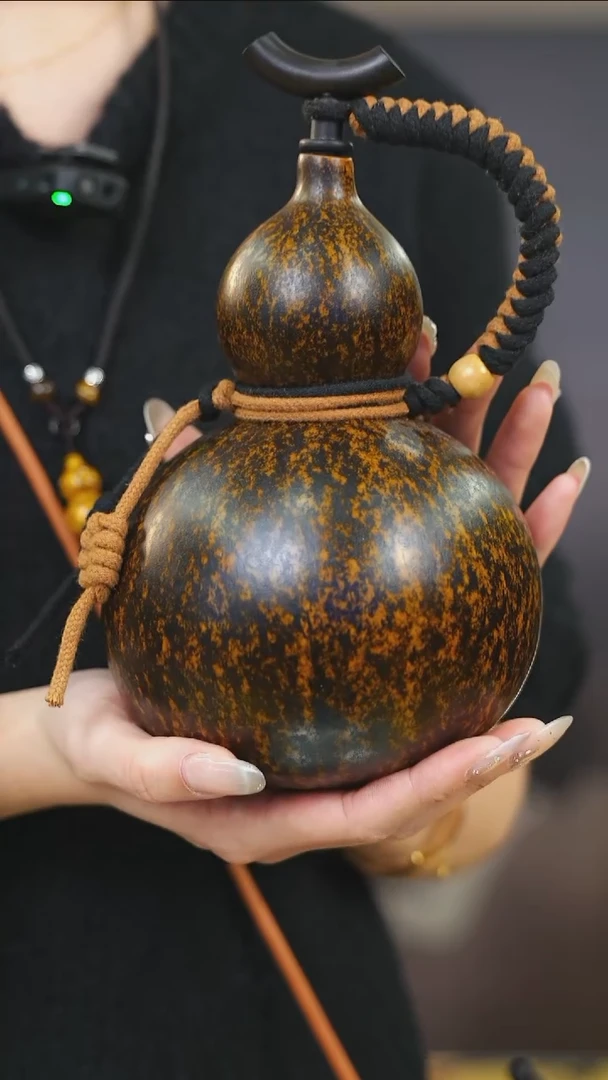 【闪购商品】XO138大漆酒葫芦不包手串及旋转底座