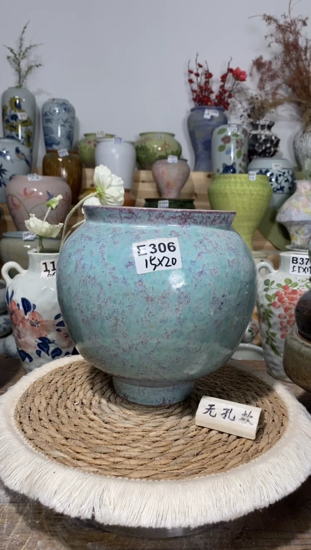 景德镇瓷韵陶瓷花盆   手工制品 完美主义者慎拍 E306