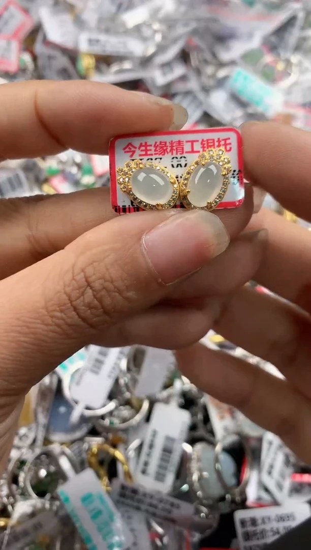 银S925镶嵌戒指翡翠11-11-11----8