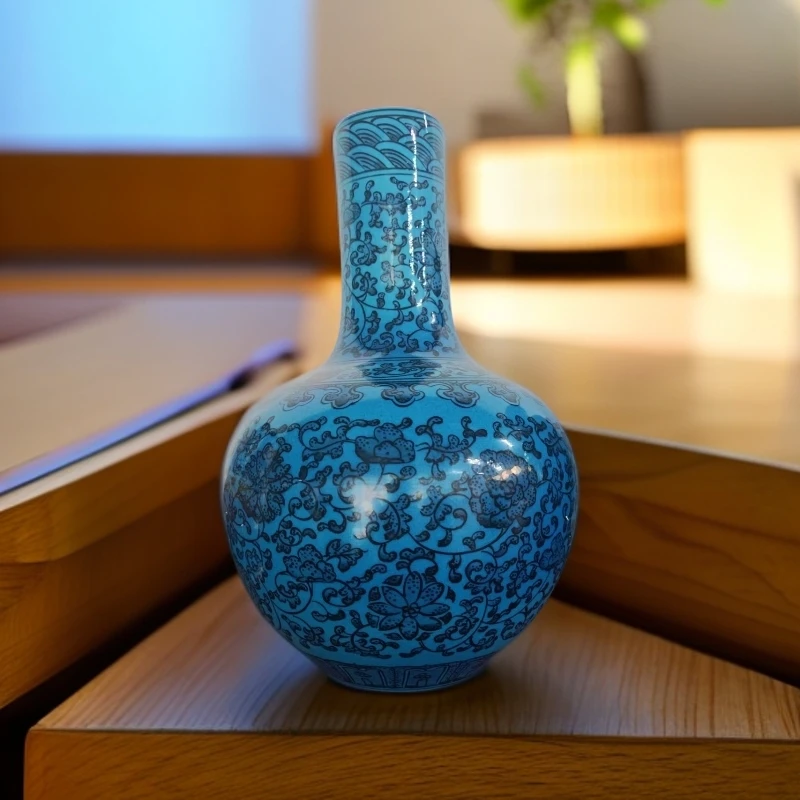 【景德镇】高温陶瓷，孔雀蓝