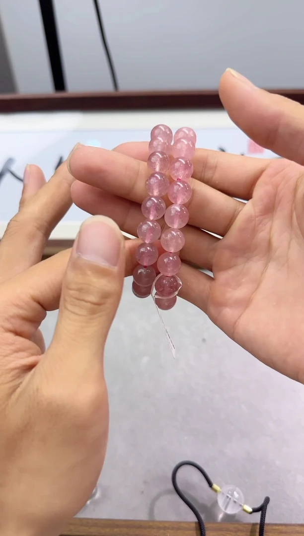 水晶手链未镶嵌草莓晶手串