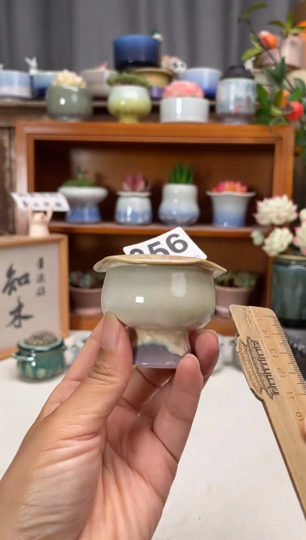 瓷片356知木小芳花盆