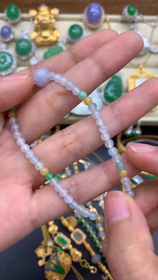未镶嵌手串翡翠53-中国好珍宝