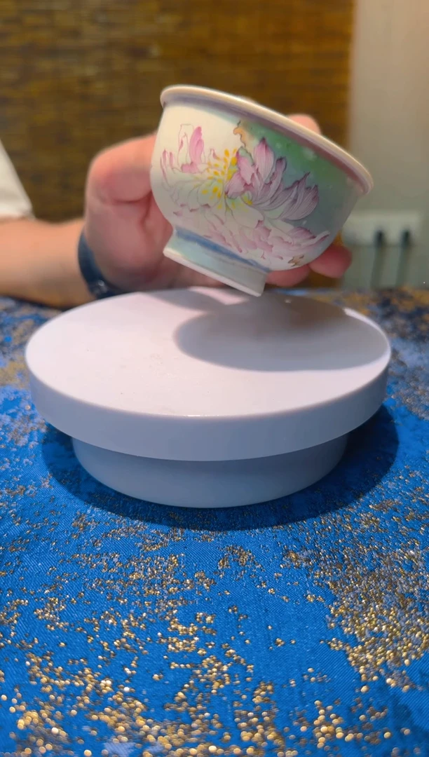 窑变主人杯纯手绘虞美人