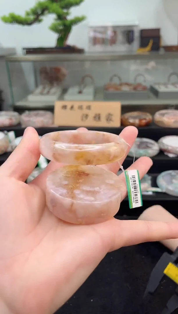 未镶嵌手镯石英质玉56圈口（赠品镯心）3751593