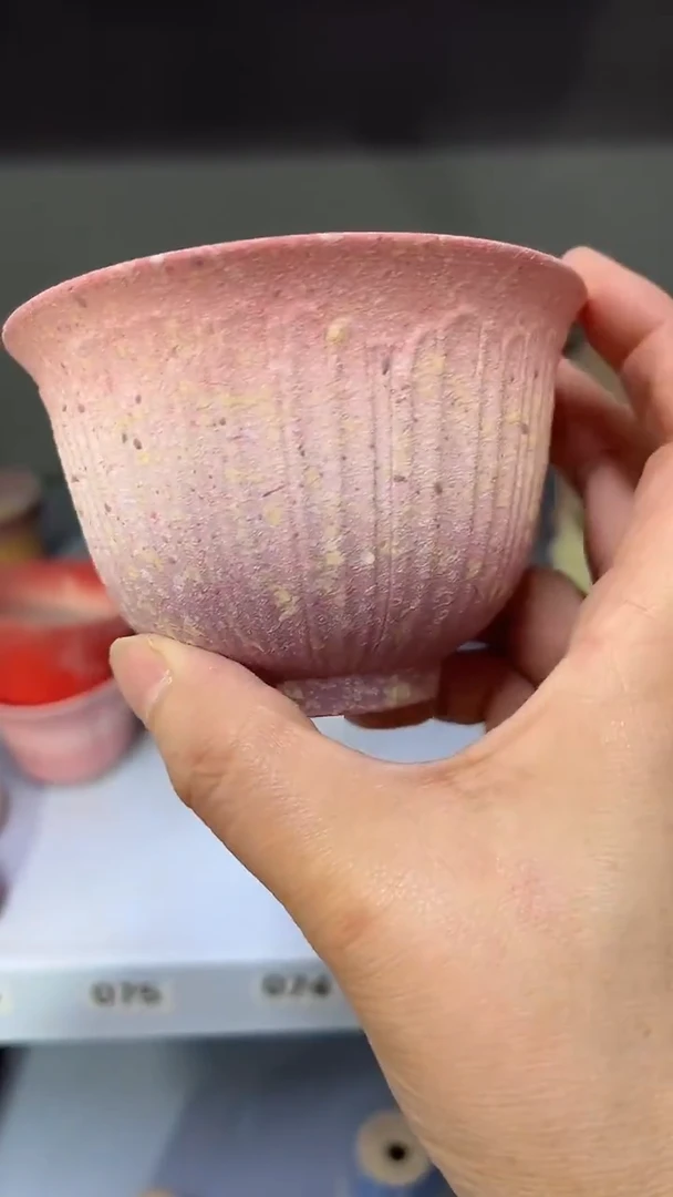 麦饭石粗套多肉花盆9*6