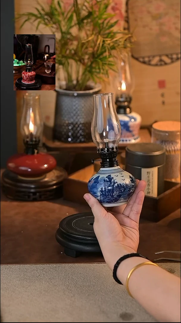 景德镇陶瓷香薰灯摆件