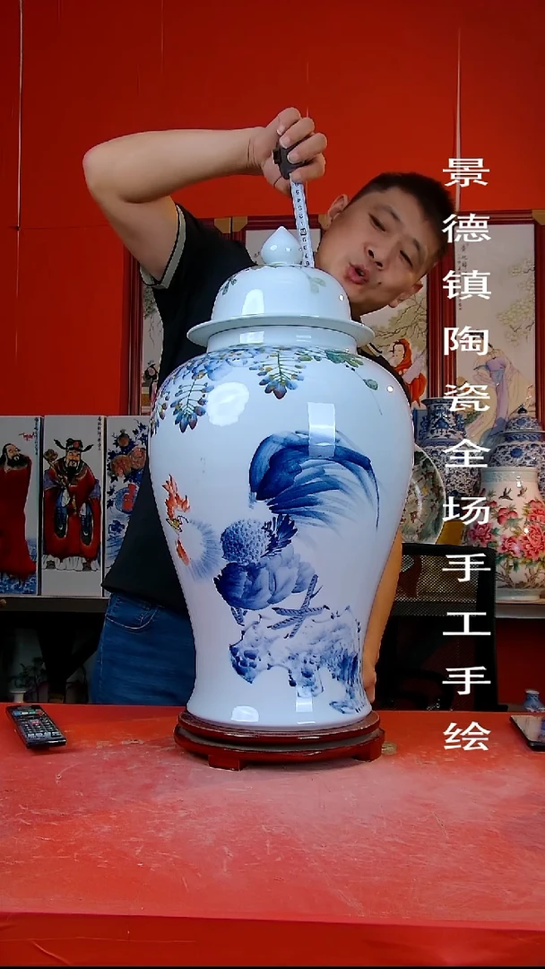 摆件景德镇陶瓷 全场手工手绘