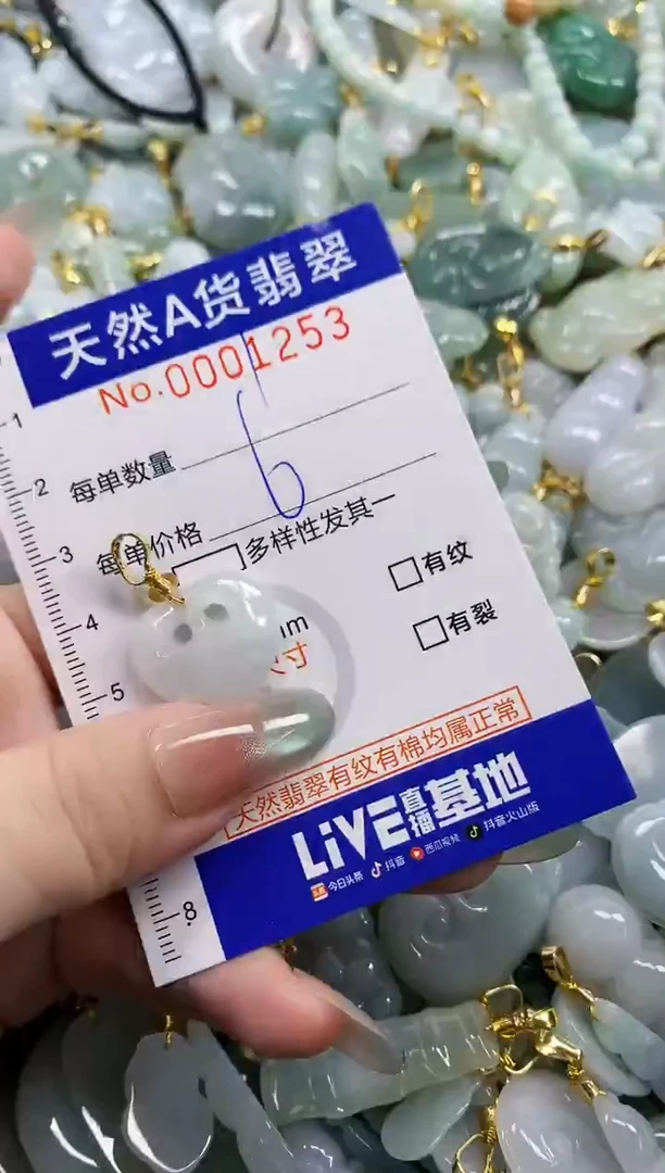 颈饰未镶嵌翡翠天然A货翡翠1