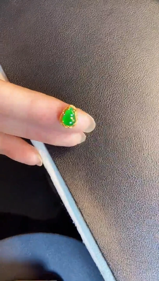 吊坠(不含链)银S925镶嵌翡翠1