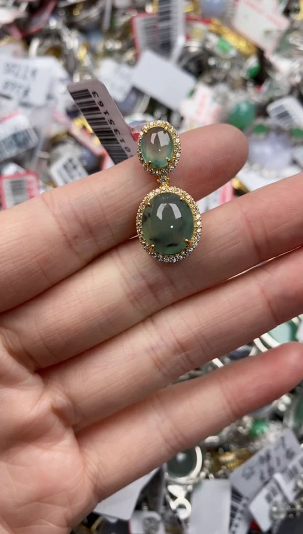 银S925镶嵌戒指翡翠121212----6