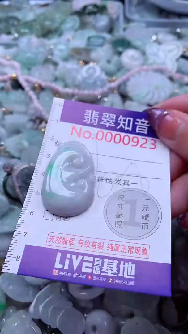 翡翠未镶嵌吊坠(不含链)923