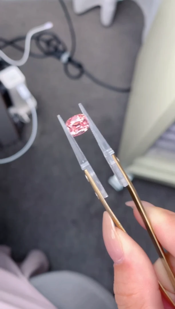 碧玺珠宝半成品未镶嵌3.3ct粉碧玺