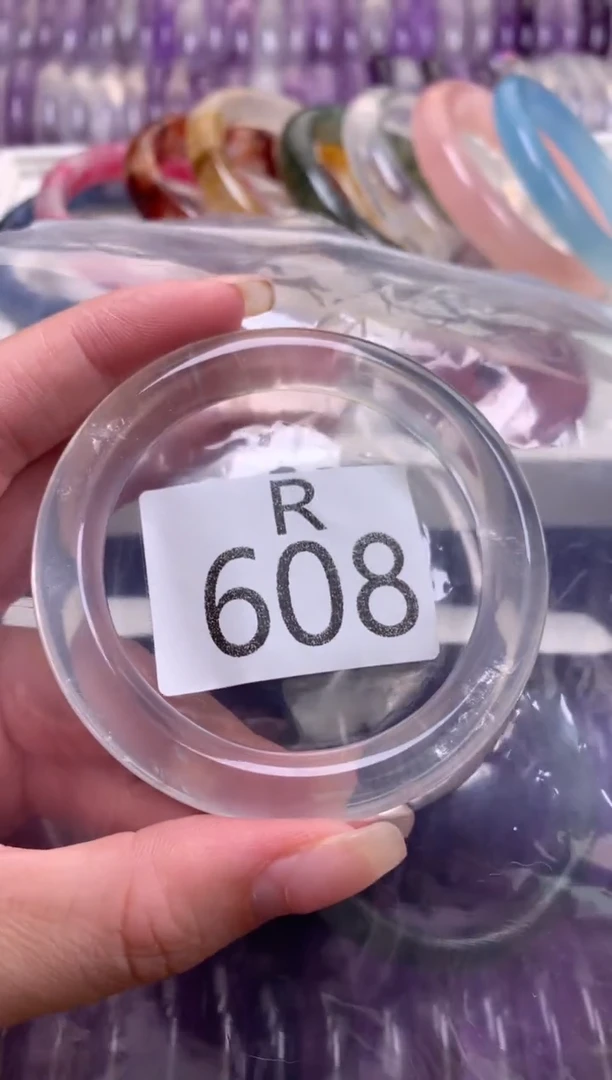 水晶珠宝半成品未镶嵌水晶手镯608-52