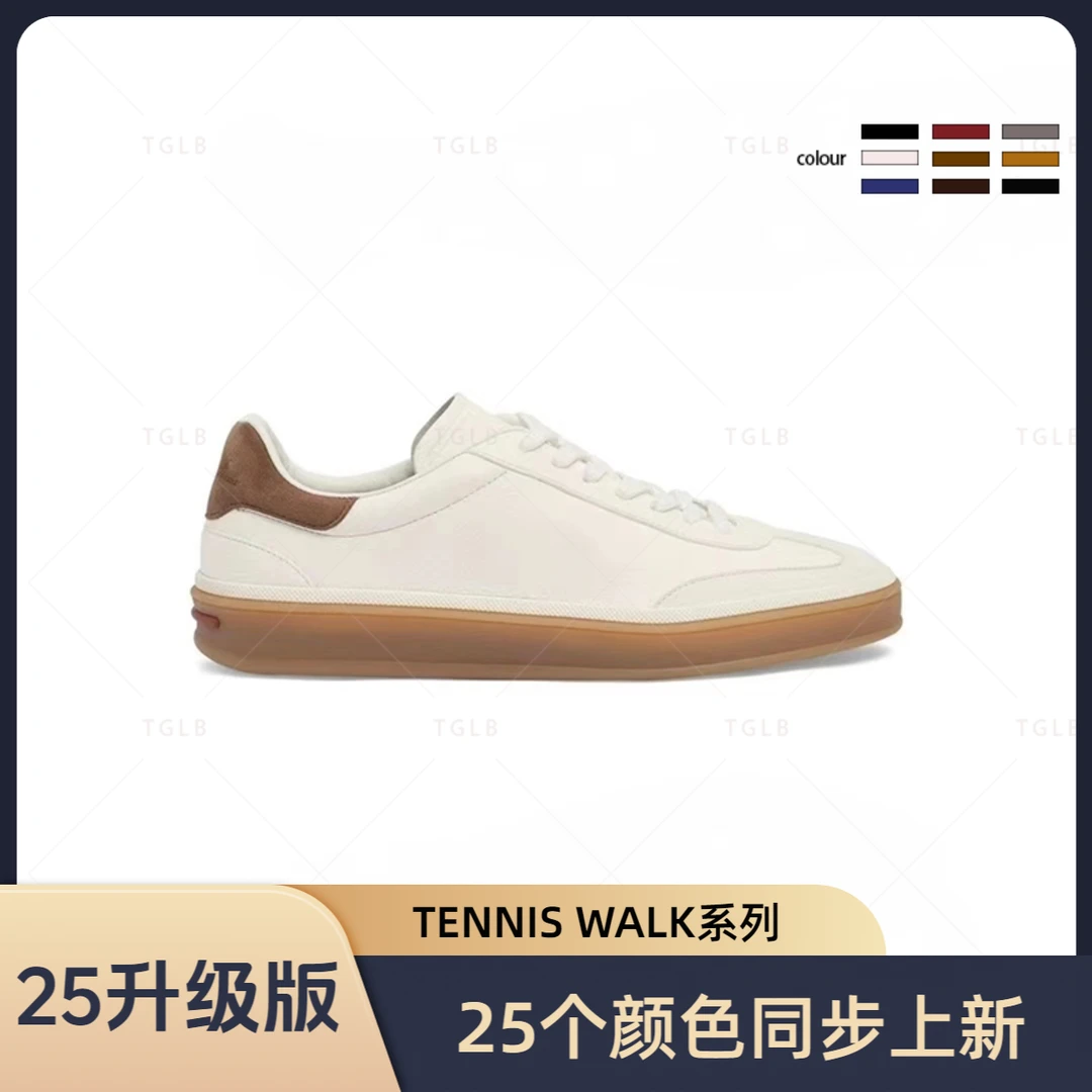 【男款】2025新款LP德训男鞋真皮手工透气时尚百搭轻奢系带品味板鞋