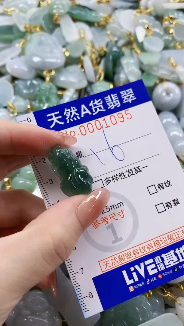 颈饰未镶嵌翡翠天然A货翡翠