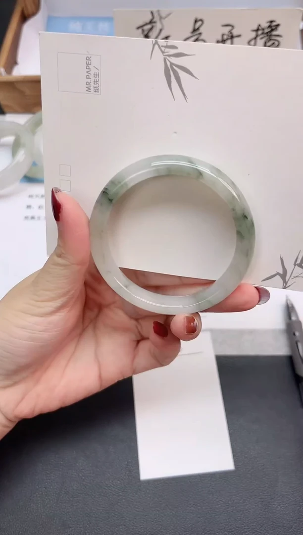 未镶嵌手镯石英质玉V23-54.8