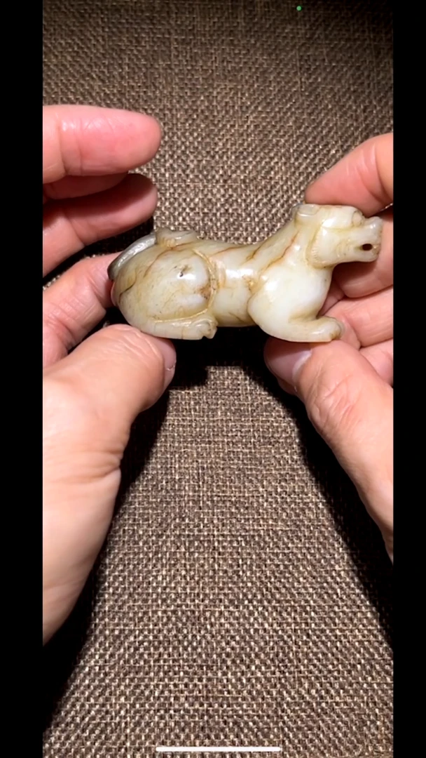 和田玉未镶嵌摆件pz530-32和田玉把件