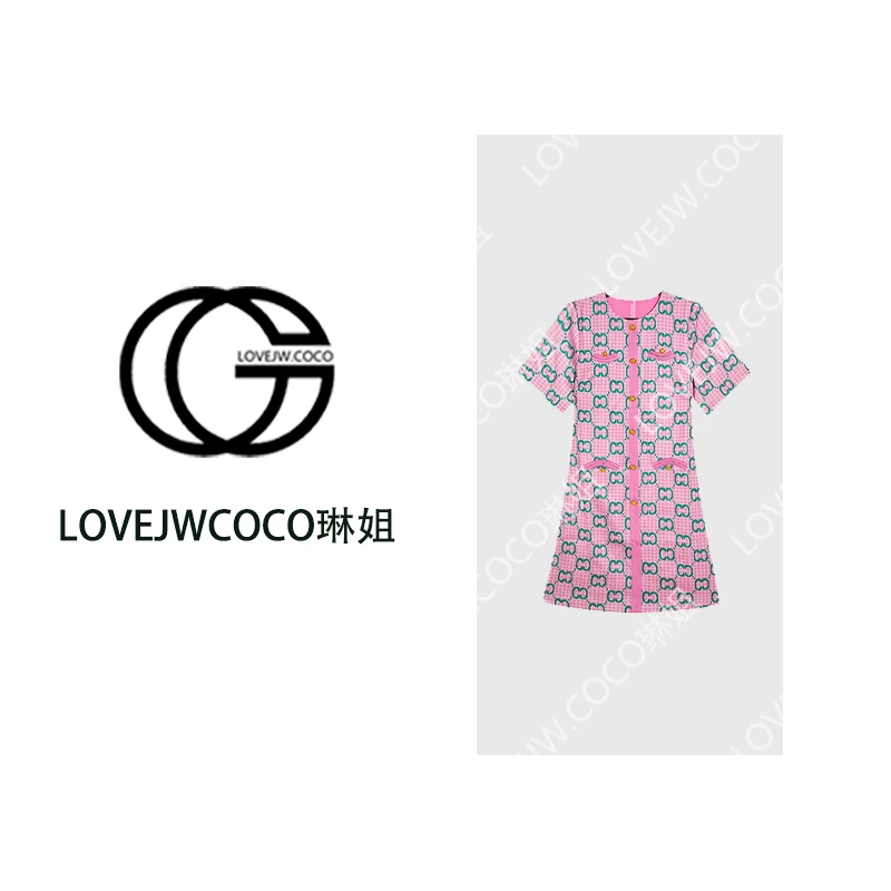 【LOVEJWCOCO】2025lj松紧腰长连衣裙夏季提花城市游牧风#13-QZ-19