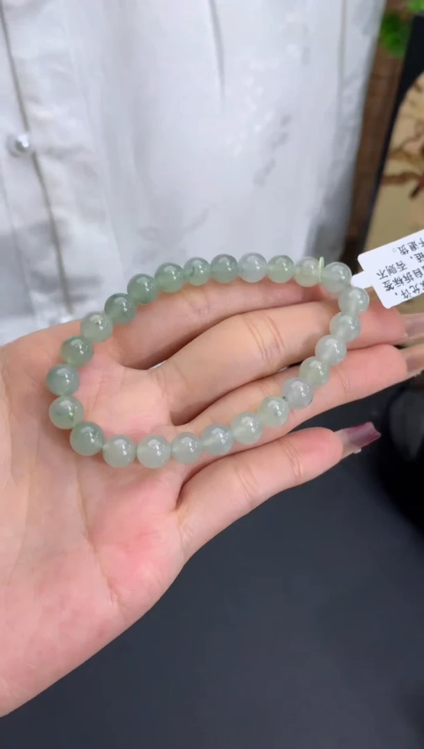 【闪购商品】翡翠手链未镶嵌卡7.1mm