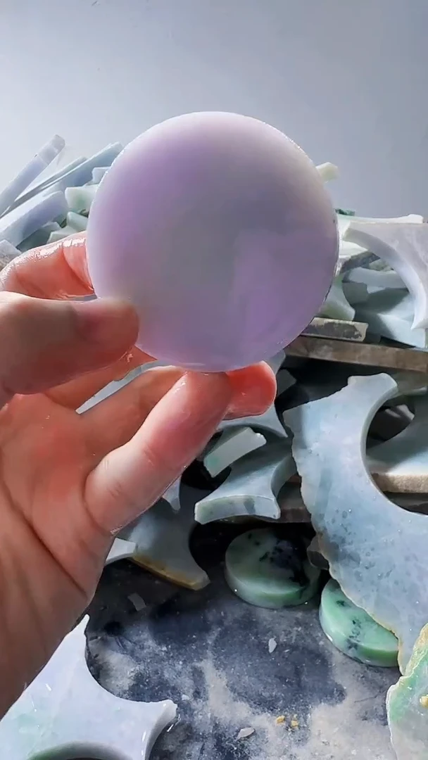 裸石翡翠缅甸翡翠A货文158
