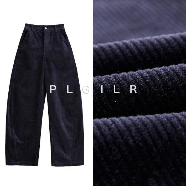 PLGILR【灯芯绒2.0】冬款加厚定染灯芯绒条纹阔腿香蕉裤休闲裤｜904