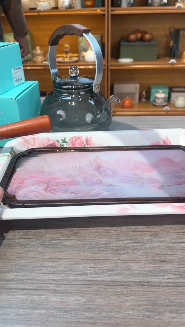 【闪购商品】方红山茶盘茶具茶具