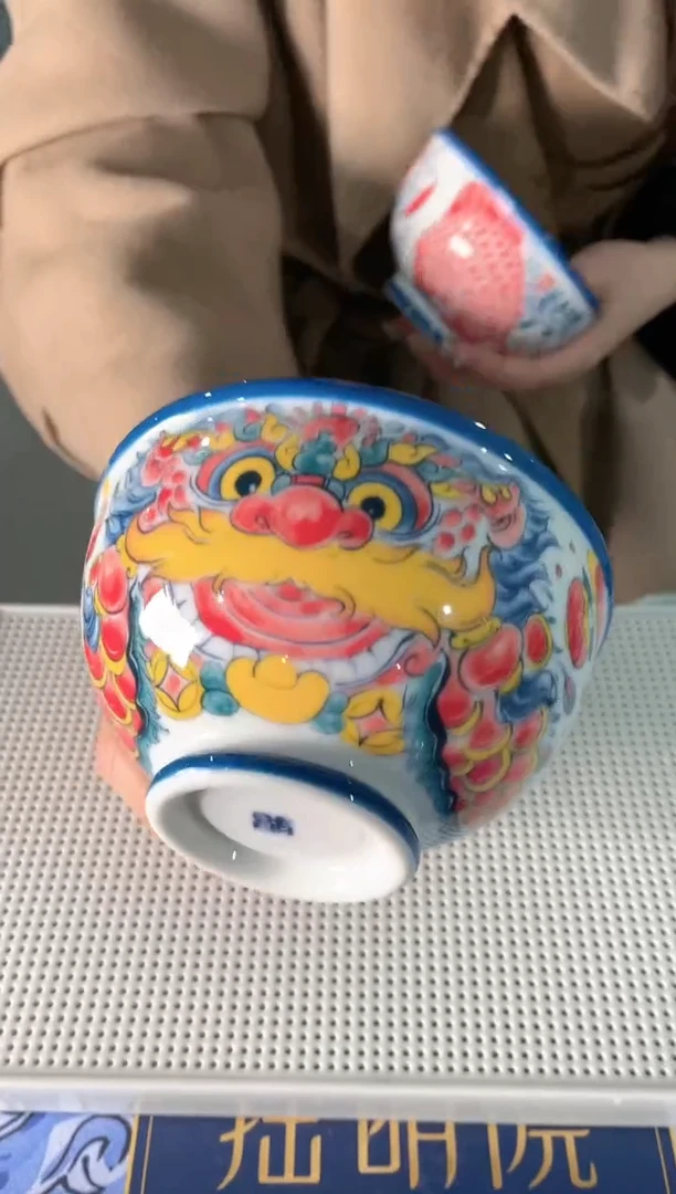 【闪购商品】昨明 蓝边加厚米饭碗（微瑕福利）