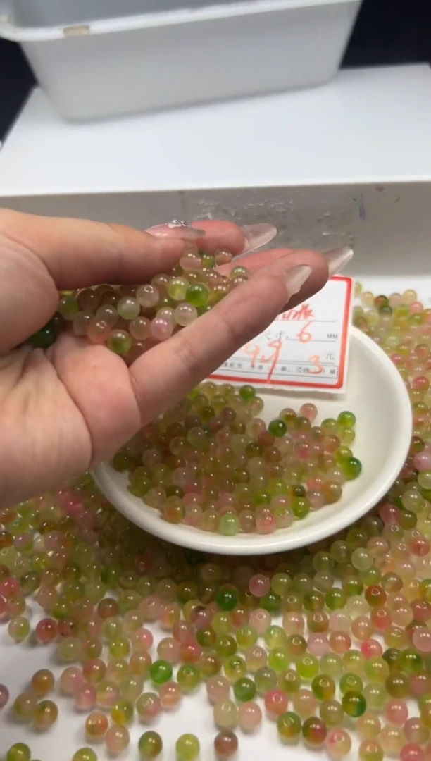 玛瑙/玉髓颈饰未镶嵌w26水蜜桃盐源6mm*50颗