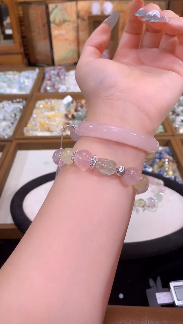 水晶手链合金D-064