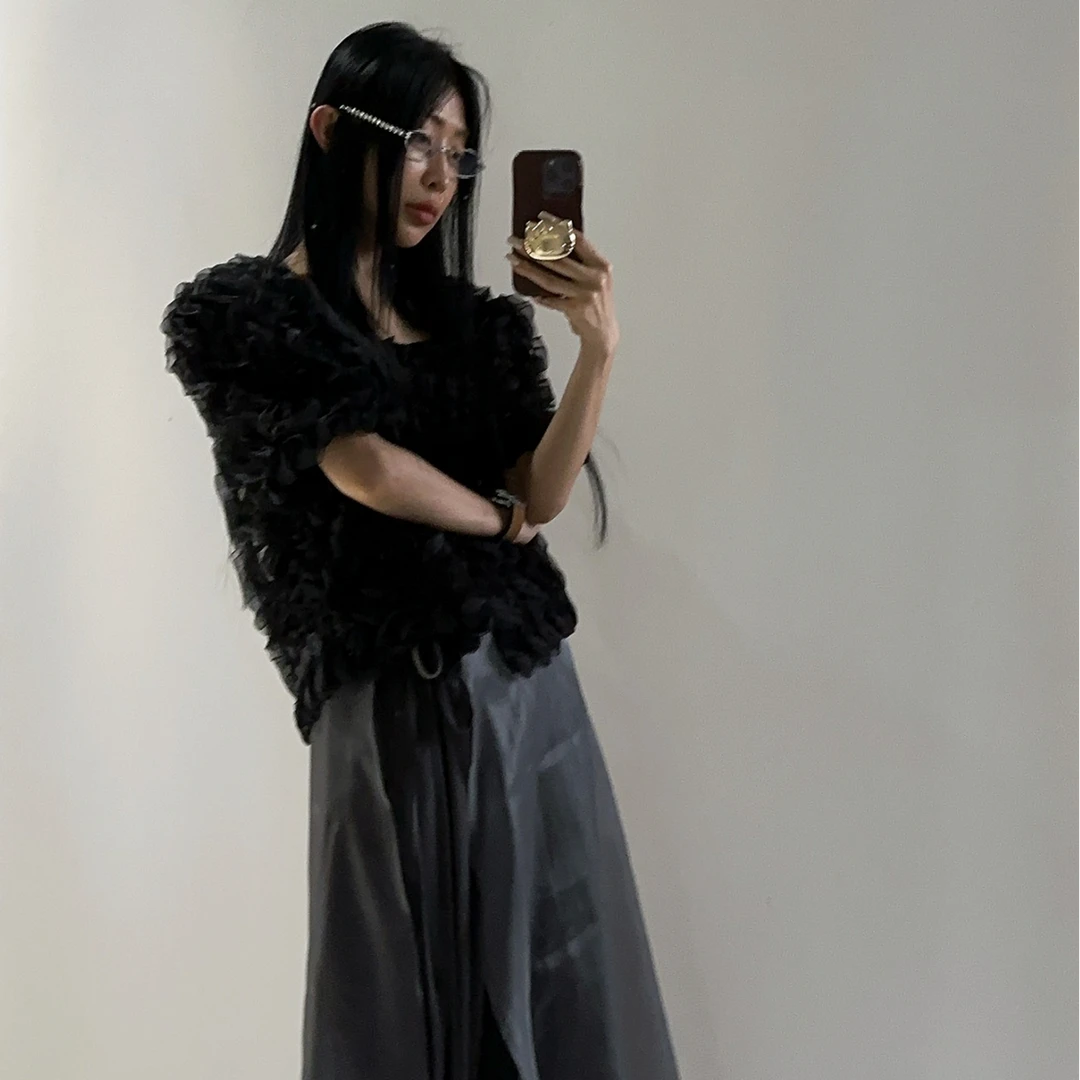 VIVISPLENDID20303#（定制款NO退NO换）花边欧尼风百搭开衫