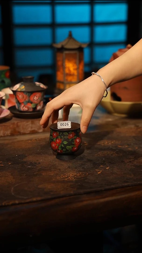 陶瓷景德镇高温釉下彩手工手绘款式@A0026@