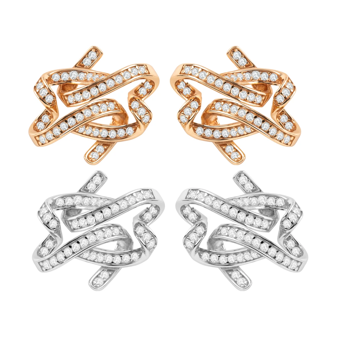 恒美娜 925银莫桑石耳饰 智媛同款耳钉优雅高级气质珠宝设计感女