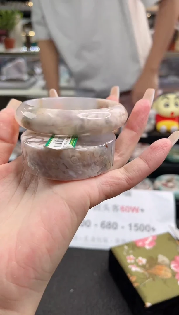 未镶嵌手镯石英质玉60圈口（赠品镯心）15148