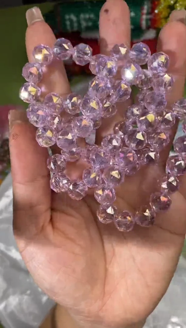 亚克力2785卡10花球真粉色透