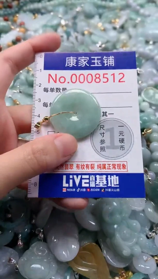 翡翠未镶嵌吊坠(不含链)8512